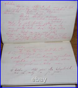 Antique 1920s Foreign Czech Diary or Memo / Record Book