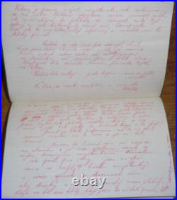 Antique 1920s Foreign Czech Diary or Memo / Record Book