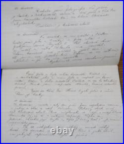 Antique 1920s Foreign Czech Diary or Memo / Record Book