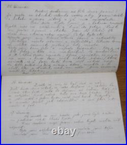 Antique 1920s Foreign Czech Diary or Memo / Record Book