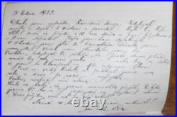 Antique 1920s Foreign Czech Diary or Memo / Record Book