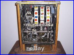 Antique 1930's Mills War Eagle 5c Nickel Slot Machine Jackpot Payout Original