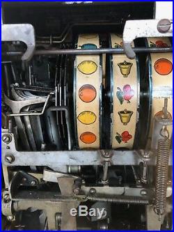 Antique 1940's Jennings Club Chief Nickel Slot Machine As Is