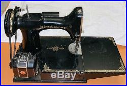 Antique 1950 Singer Sewing Machine Featherweight Model 221 1 Ser# Aj365218