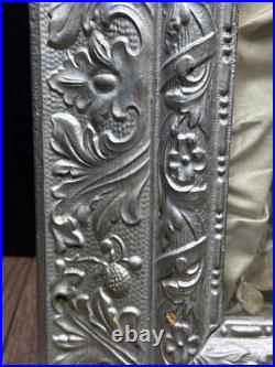 Antique 19th Century Catholic Religious Holy Family Shadow Box Sculpture Relief