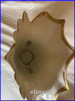 Antique 19th Century Mantel Vase Old Paris Porcelain Flowers Gold Gilding 10
