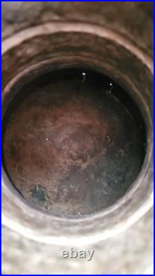 Antique 19thC Ottoman Heavy Copper Pitcher 6.5lb 3kg Hand Forged Strap Handle Ju