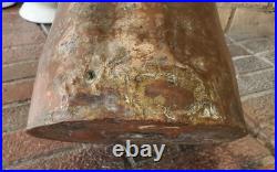 Antique 19thC Ottoman Heavy Copper Pitcher 6.5lb 3kg Hand Forged Strap Handle Ju