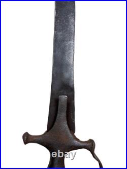Antique 19thC Talwar Sword Original Dagger Handle Palwar Collectible Display