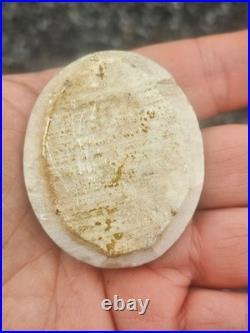 Antique 19thc meerschaum bas relief plaque Saint Gens Baucuet