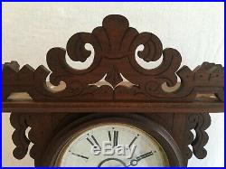 Antique ARDITI by EN Welch Mfg Co, Gale's Double Dial Calendar Clock 1880s