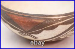 Antique Acoma Pueblo Native American Pottery Bowl 7