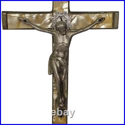 Antique Altar Cross Crusifix 7 on stand