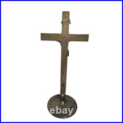 Antique Altar Cross Crusifix 7 on stand