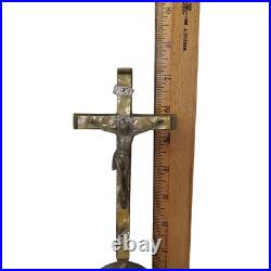 Antique Altar Cross Crusifix 7 on stand