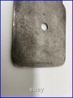 Antique Amazing Jewish Hebrew Silver Antiquities Stamped Rare Amulet Unique