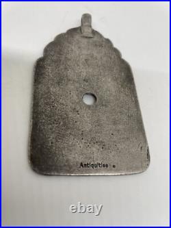 Antique Amazing Jewish Hebrew Silver Antiquities Stamped Rare Amulet Unique