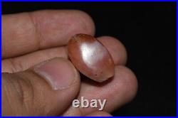Antique Ancient Banded Carnelian Central Asian Stone Bead Est 1500+ Years