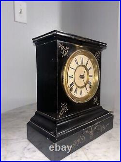 Antique Ansonia Slate Mantle Clock