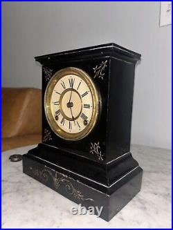 Antique Ansonia Slate Mantle Clock