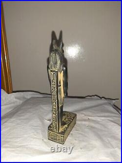 Antique Anubis Ancient Egyptian God of the Afterlife Figurine Stone 7.5 inch