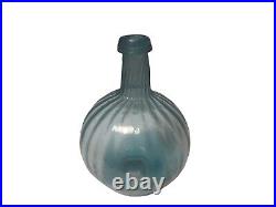Antique Aqua Handblown Globular Bottle