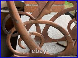 Antique Art Deco Egyptian Revival Seville Art Studios Flute Player Magazine Rack