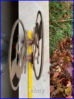 Antique Art Deco Egyptian Revival Seville Art Studios Flute Player Magazine Rack