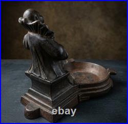 Antique Art Deco Nuart Pierrot Spelter Ashtray