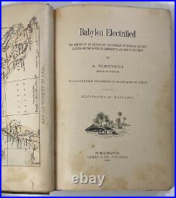 Antique Babylon Electrified By A. Bleunard 1889 Hardcover