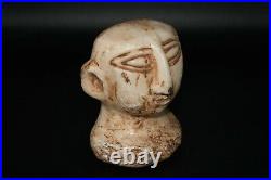 Antique Bactria Margiana rare Stone Idol Head from Balkh Ca. 2500 BC to 1500 BC