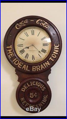 Antique Baird Coca Cola Clock Circa 1890! Price Reduced! Awesome