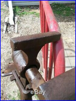 Antique Blacksmith Post Leg Vise 5 inch jaws