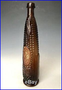 Antique Bottle 1867 National Ear of Corn Bitters with Label, Philadelphia PA, NR