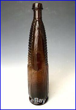 Antique Bottle 1867 National Ear of Corn Bitters with Label, Philadelphia PA, NR