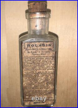 Antique Bottle Fairchild Brothers & Fosters New York. Paper Label & Contents