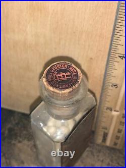 Antique Bottle Fairchild Brothers & Fosters New York. Paper Label & Contents