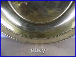 Antique Brass Alms Offering Dish He That Giveth to the Poor. (it#b1t)