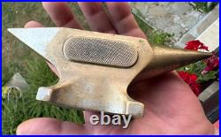 Antique Bronze Jeweler Goldsmith Mini Bench Anvil Tool Austria 2.05 lb 6.3