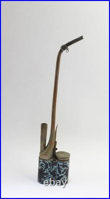 Antique Bronze with Cloisonne Smoking Pipe