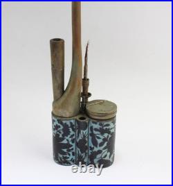 Antique Bronze with Cloisonne Smoking Pipe