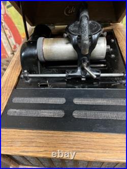 Antique C. 1910 Edison Amberola No. 30 Phonograph Cylinder Record Player Music