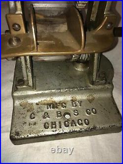 Antique C&B Hard Candy Taffy Knocker Machine Pillow Mint Maker Cast Iron Mold