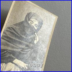 Antique CDV Photograph Beautiful Mysterious Veiled Woman Tapada Limeña Lima Peru