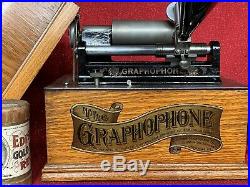 Antique COLUMBIA TYPE A GRAPHOPHONE PHONOGRAPH Cylinder Record Player Original