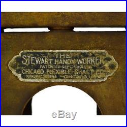 Antique COMBO ANVIL & VISE The Stewart Handy Worker CHICAGO FLEXIBLE SHAFT CO