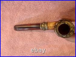 Antique CPF Meerschaum Pipe With Gold Washed Fittings And Case