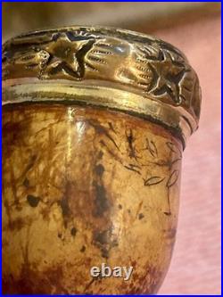 Antique CPF Meerschaum Pipe With Gold Washed Fittings And Case