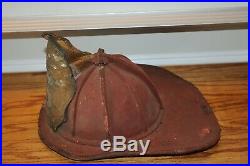Antique Cairns & Brother Leather High Hat #6 Fireman Fire Helmet Massachusetts