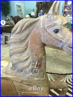 Antique Carousel Horse By Charles Dare Circa 1880's